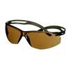 SecureFit™ 500 Safety Glasses, Dark Green frame, Scotchgard™ Anti-Fog / Anti-Scratch Coating (K&N), Brown lens, SF505SGAF-DGR-EU, 20/Case